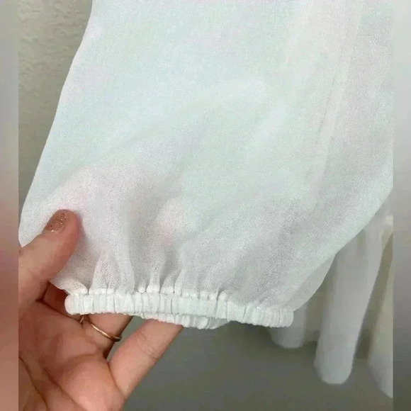 WILFRED Women's Large Tempest Mini Dress Light Birch NWT Bridal Bride Wedding - Picture 4 of 16